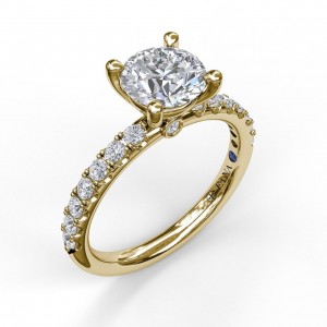 Round Engagement Ring Setting