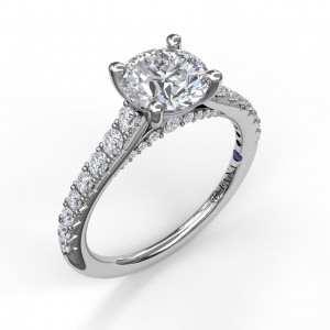 Round Engagement Ring Setting