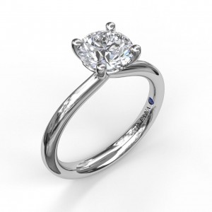 Timeless Round Cut Solitaire Engagement Ring