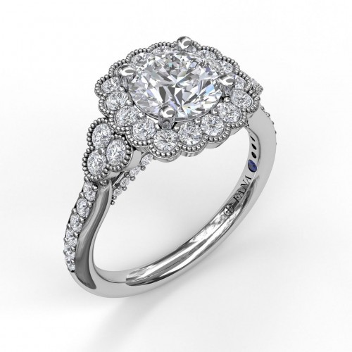 Infinity Solitaire Engagement Ring