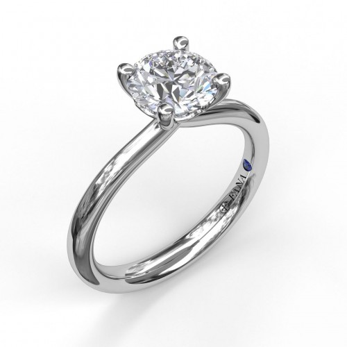 Timeless Round Cut Solitaire Engagement Ring