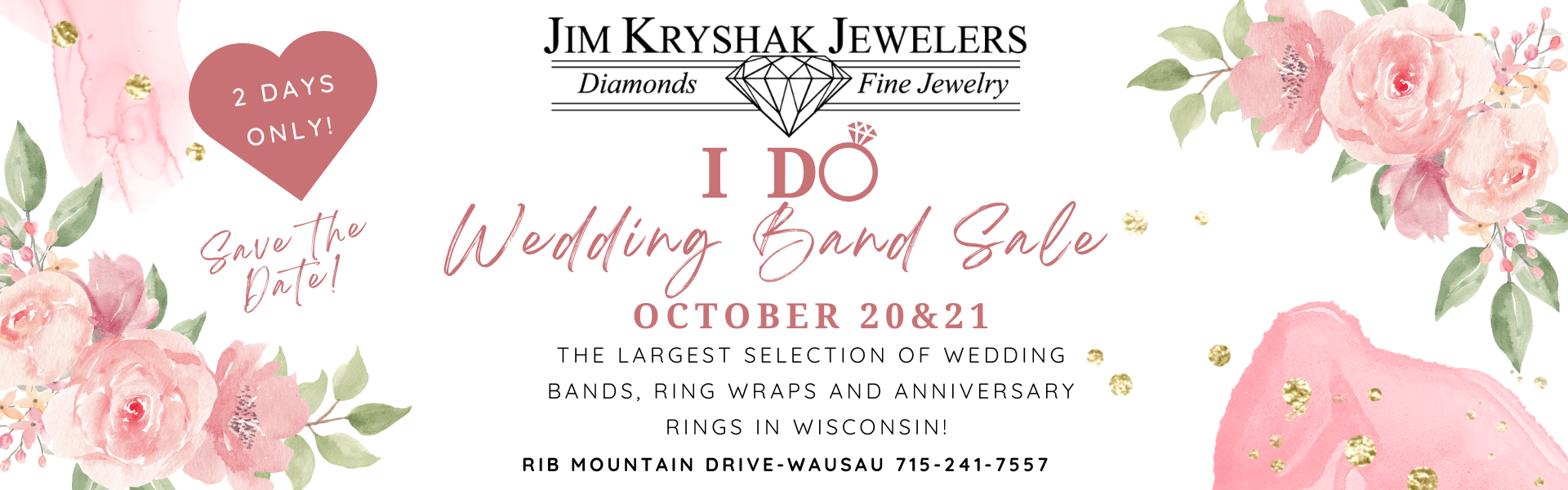 Fall 2023 I Do Wedding Band Sale